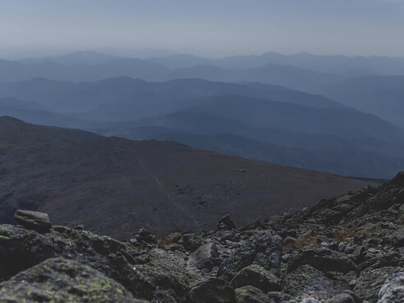 Desolate mountainous landscape